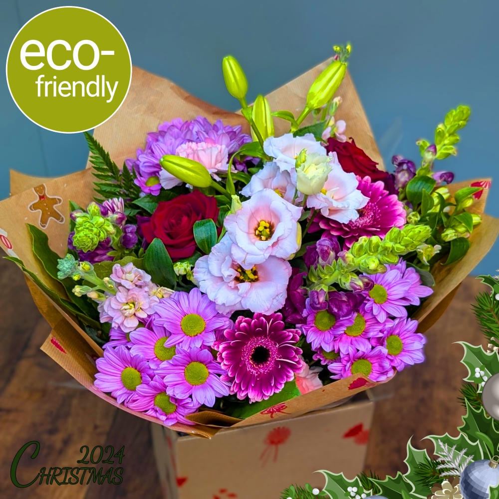 Eco-Festive Gift Boxed Bouquet