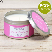 Happy Birthday Sweetpea Scented Candle - Celebrate your loved one's special day with the Happy Birthday Sweetpea Scented Candle.