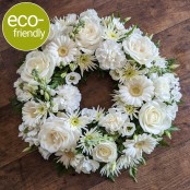 Eco-Funeral Wreath, Ivory